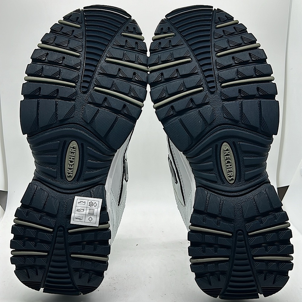 Skechers Sport NIB Energy After Burn White/Navy Sneakers Shoes **Size 8** - Picture 6 of 8